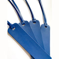 Leather Bookmark Royal Blue & Navy Suede Page Marker