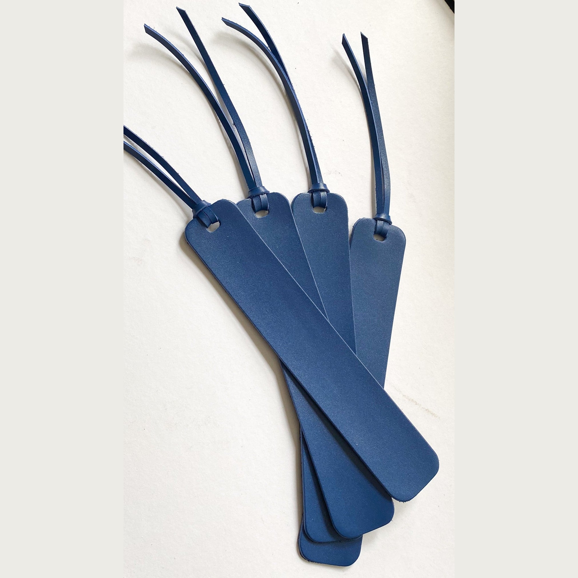 Leather Bookmark Royal Blue & Navy Suede Page Marker