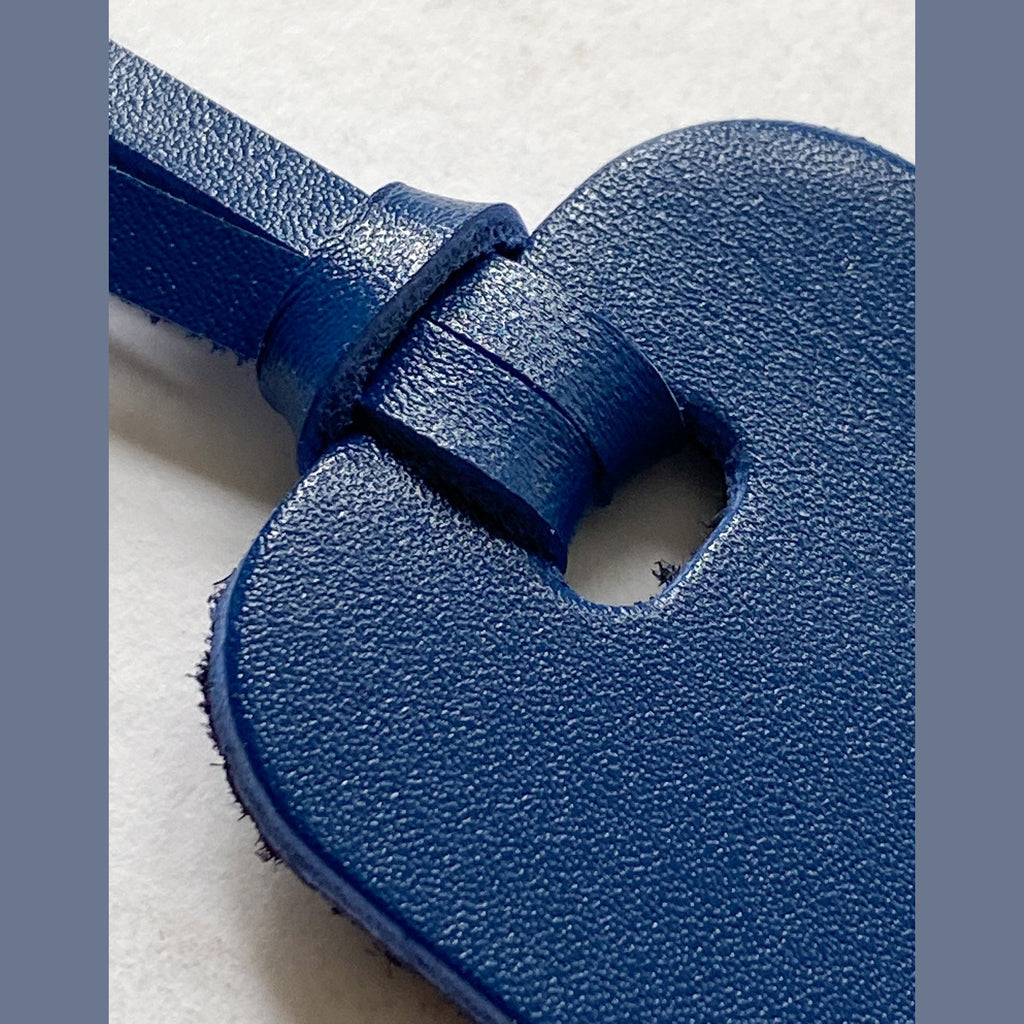Leather Bookmark Royal Blue & Navy Suede Page Marker