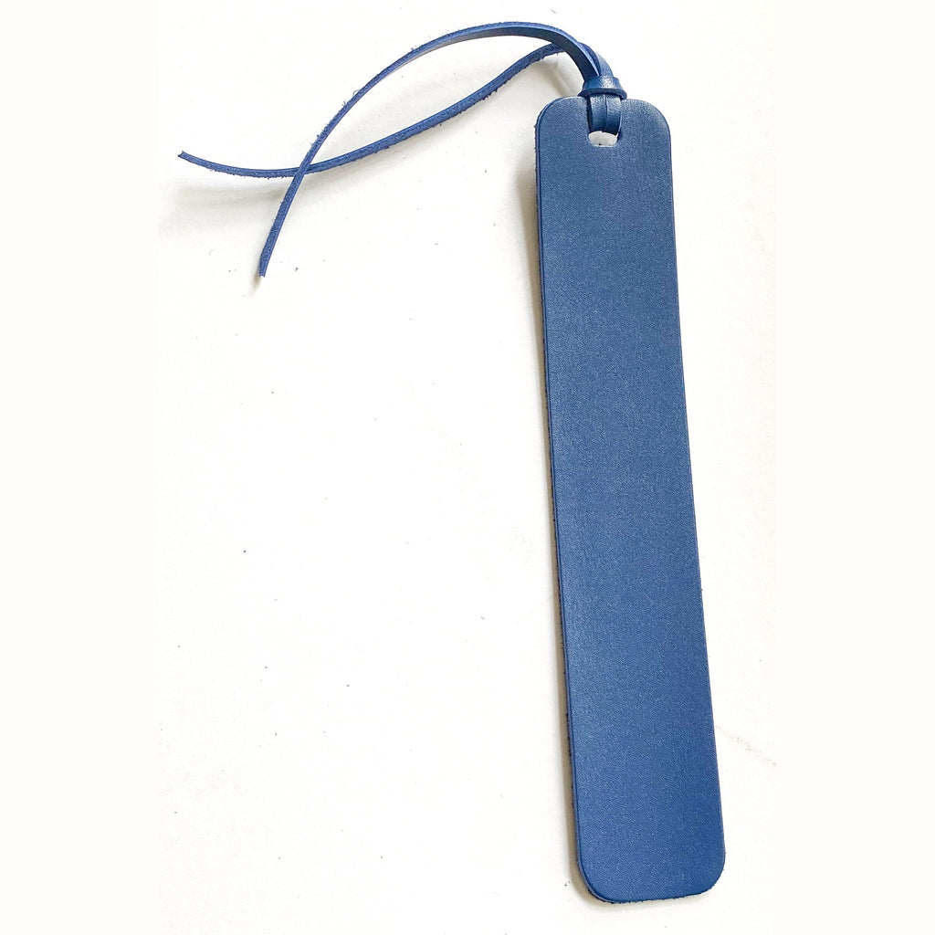 Leather Bookmark Royal Blue & Navy Suede Page Marker