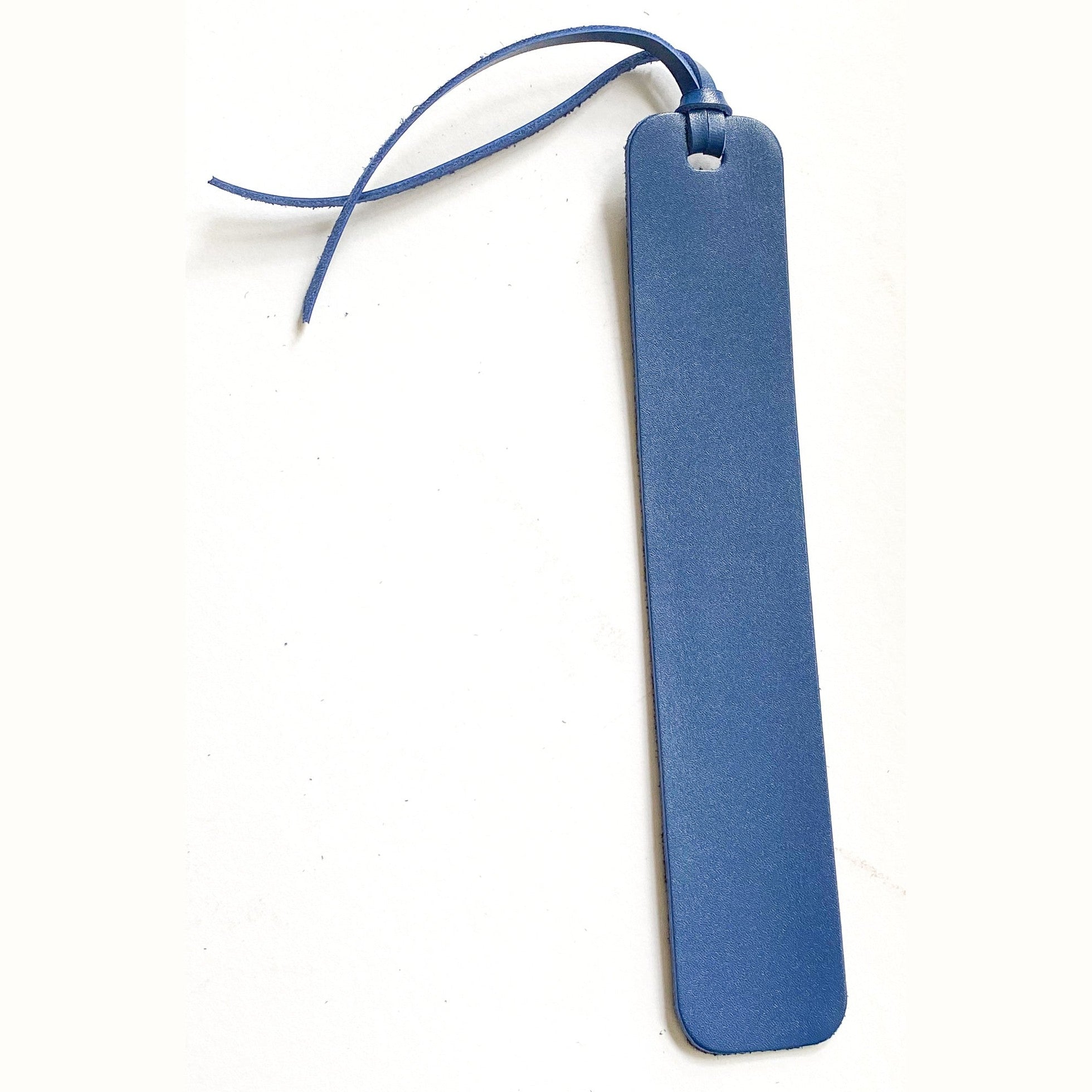 Leather Bookmark Royal Blue & Navy Suede Page Marker