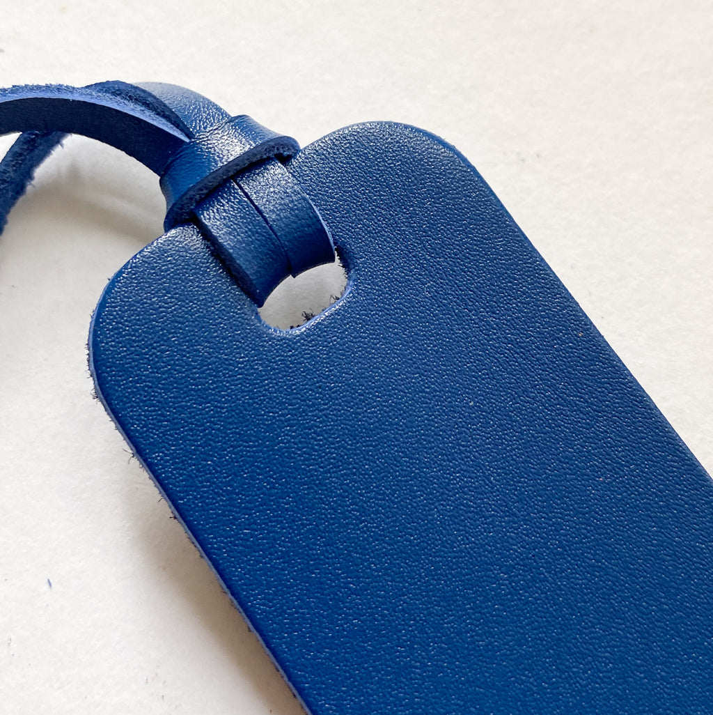 Leather Bookmark Royal Blue & Navy Suede Page Marker