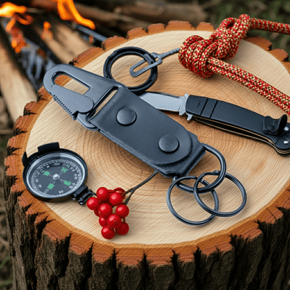 Everyday Carry Matt Black Belt Clip EDC Utility Clip Compact